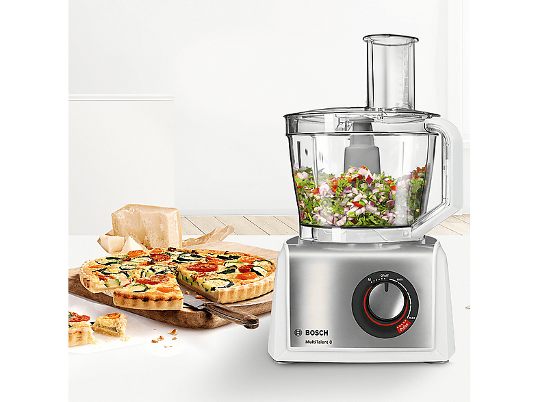 Robot de cocina - Bosch MC812S814, 1250 W, 3,9 l, Inox