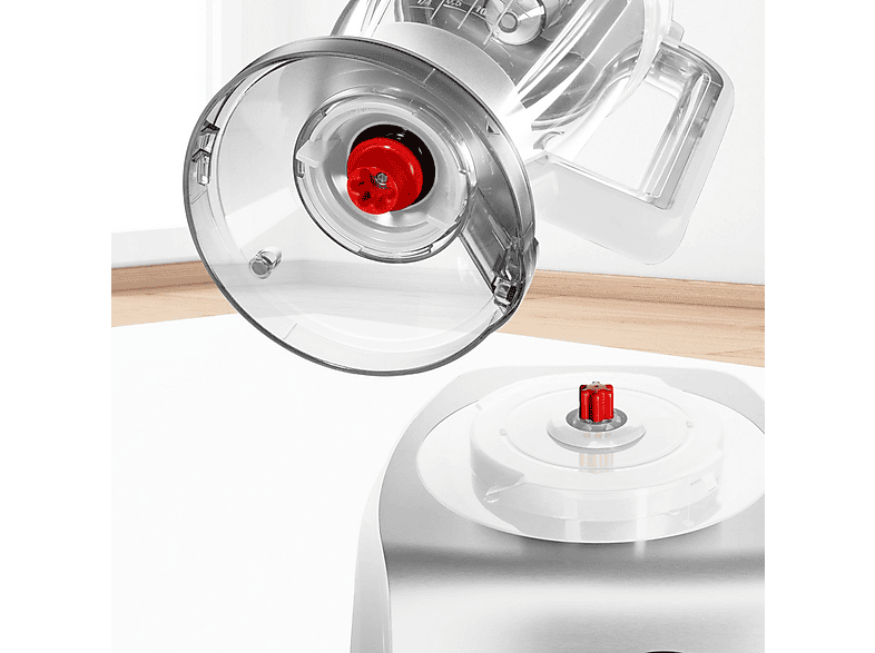 Robot de cocina - Bosch MC812S814, 1250 W, 3,9 l, Inox