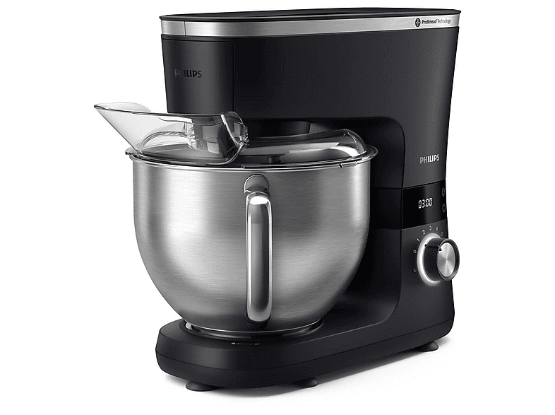 Robot de cocina - Philips HR7962/01, 1000 W, 5,5 l, Negro