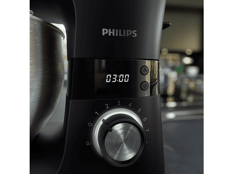 Robot de cocina - Philips HR7962/01, 1000 W, 5,5 l, Negro