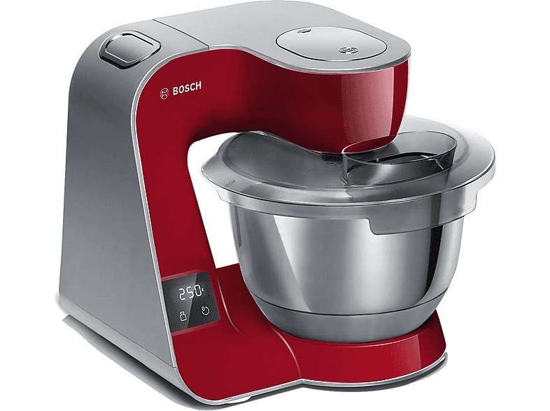 Robot de cocina - Bosch MUM5X720, 1000 W, 3,9 l, Rojo