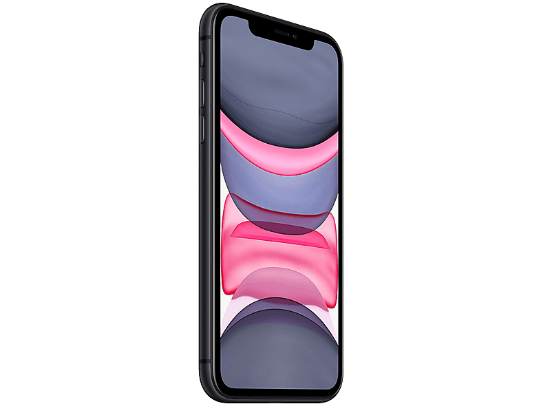 Smartphone - Apple iPhone 11, Zwart / Black, Móvil iOS, 128 GB, 4 GB RAM, 6,1 " LCD, Anti-huellas, Apple A13 Bionic, 3,310 mAh