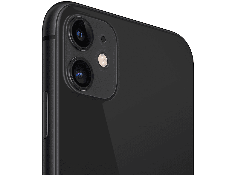 Smartphone - Apple iPhone 11, Zwart / Black, Móvil iOS, 128 GB, 4 GB RAM, 6,1 " LCD, Anti-huellas, Apple A13 Bionic, 3,310 mAh