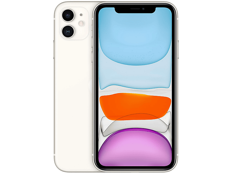 Smartphone - Apple iPhone 11, White, Móvil iOS, 64 GB, 4 GB RAM, A13 Bionic chip, 3,310 mAh