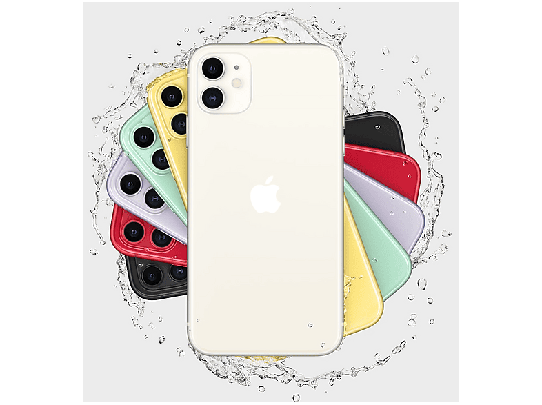 Smartphone - Apple iPhone 11, White, Móvil iOS, 64 GB, 4 GB RAM, A13 Bionic chip, 3,310 mAh