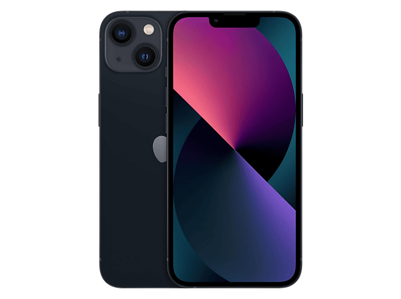 Smartphone - Apple iPhone 13, Black, Móvil iOS, 128 GB, 4 GB RAM, 6,1 " OLED, Ceramic Shield, Anti-huellas, Processor, 3240 mAh