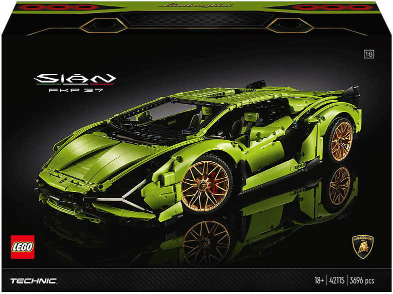 Juego de construcción - LEGO LEGO Technic Lamborghini Sián FKP 37 (42115), edad recomendada: 16 año(s), 3696 piezas