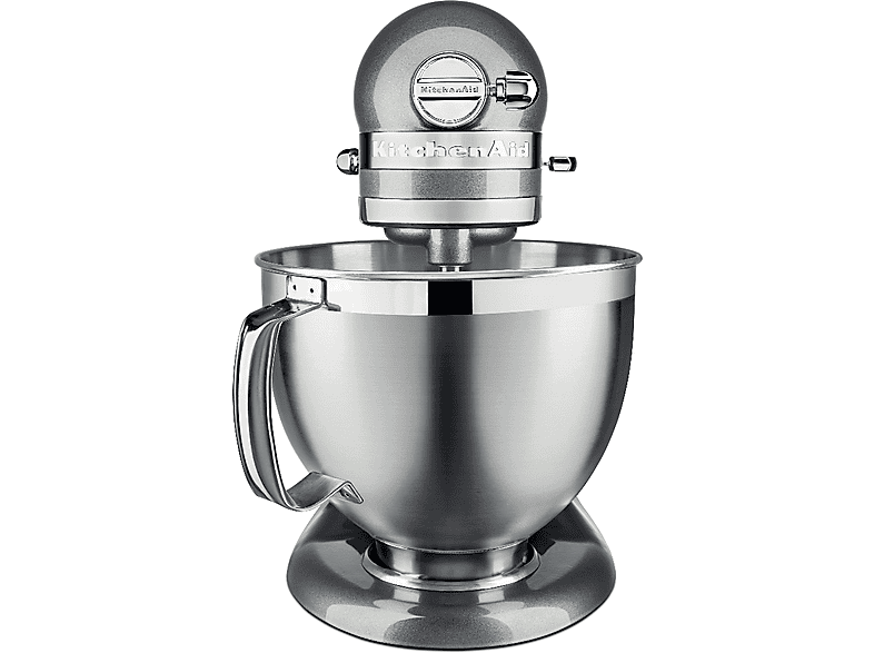 Robot de cocina - KitchenAid 5KSM185PSEMS, 300 W, 4,8 l, Plata