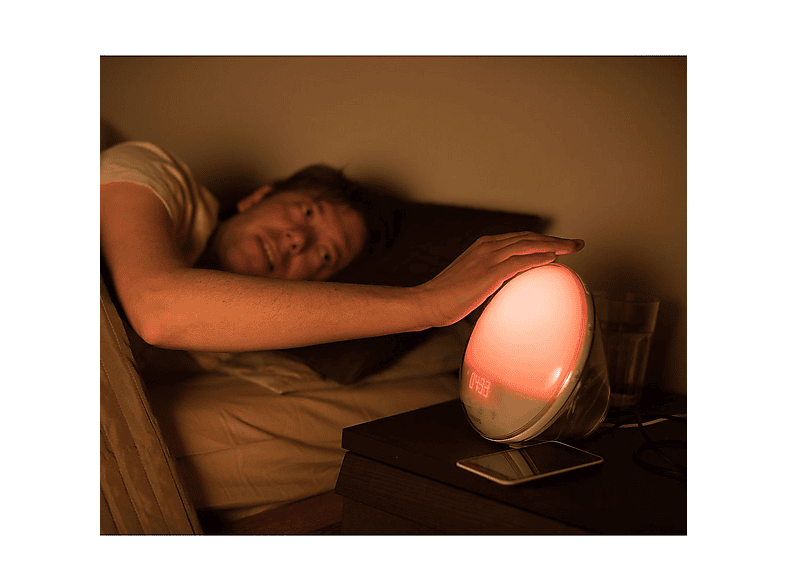 Luz para despertar - Philips HF3531/01, 300 lx, 16,5 W, Blanco