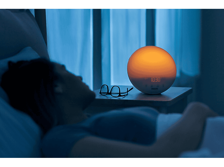 Luz para despertar - Philips HF3531/01, 300 lx, 16,5 W, Blanco