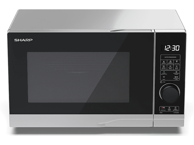 Microondas libre instalación - Sharp AKLBB1768518769, 700 W, 10 potencia, 20 l, Inox