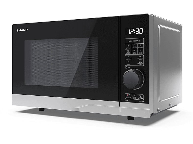 Microondas libre instalación - Sharp AKLBB1768518769, 700 W, 10 potencia, 20 l, Inox