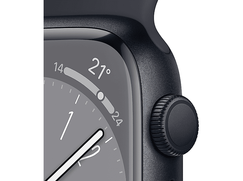 Smartwatch - Apple Apple Watch Series 8, Aluminio, Negro
