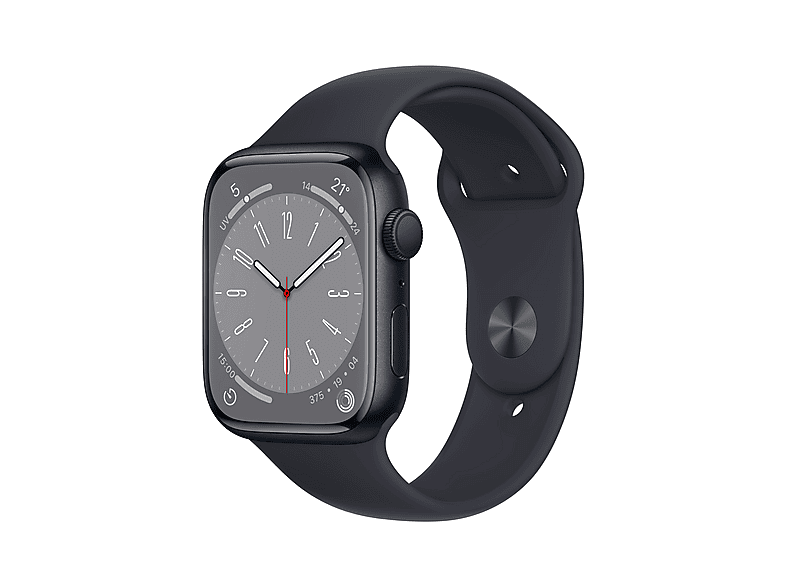 Smartwatch - Apple Apple Watch Series 8, Aluminio, Negro