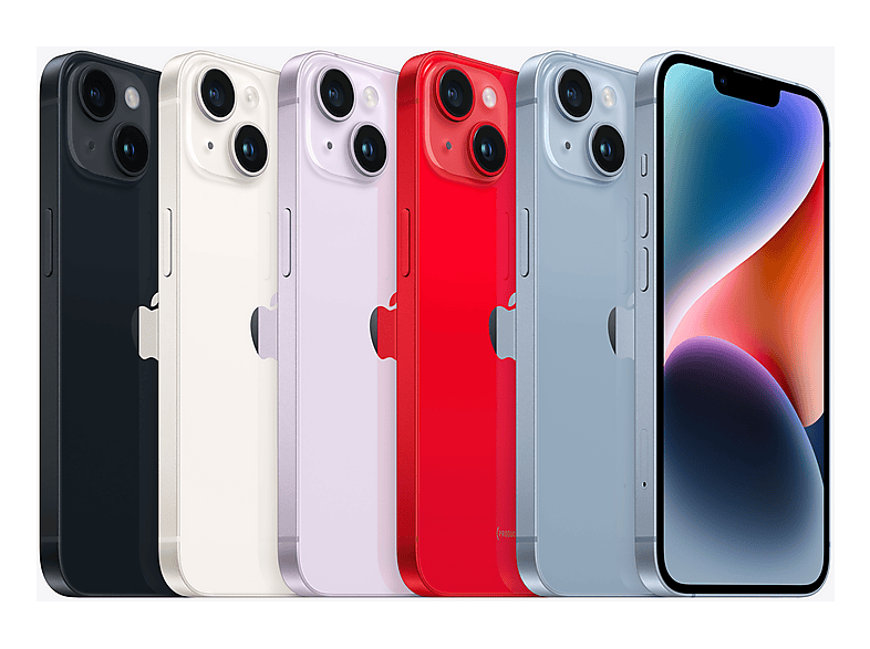 Smartphone - Apple iPhone 14, Púrpura, Móvil iOS, 128 GB, 6 GB RAM, 6,1 " OLED, Ceramic Shield, Recubrimiento oleofóbico, Anti-huellas, Apple, A15