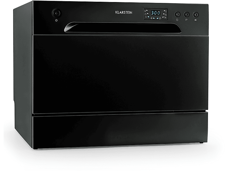 Lavavajillas compacto - Klarstein Havasia UV 6, 6 programas, 55 cm, Negro