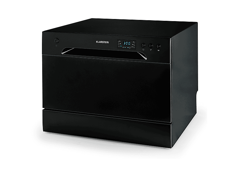 Lavavajillas compacto - Klarstein Havasia UV 6, 6 programas, 55 cm, Negro