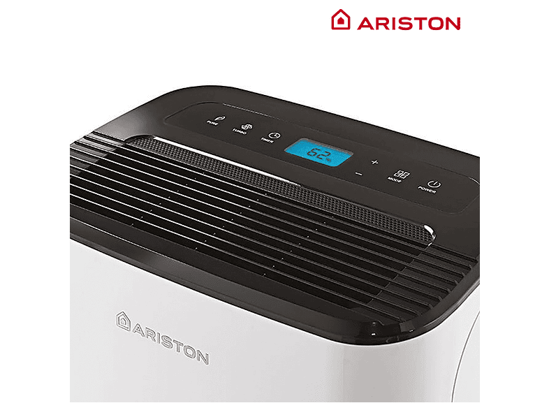 Deshumidificador - Ariston DEOS 21S LITROS, 3 l, 52 m², Blanco
