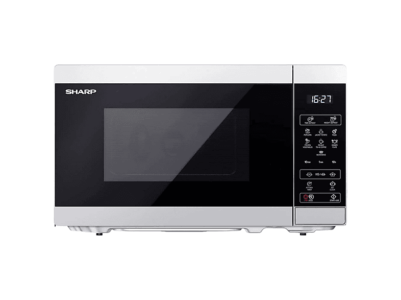 Microondas - Sharp YC-MS02ES, 800 W, 11 potencia, Plata