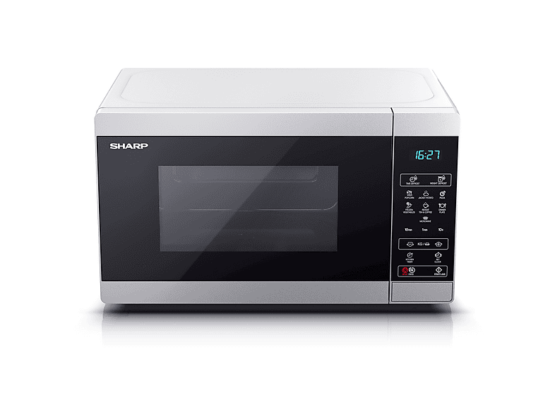 Microondas - Sharp YC-MS02ES, 800 W, 11 potencia, Plata