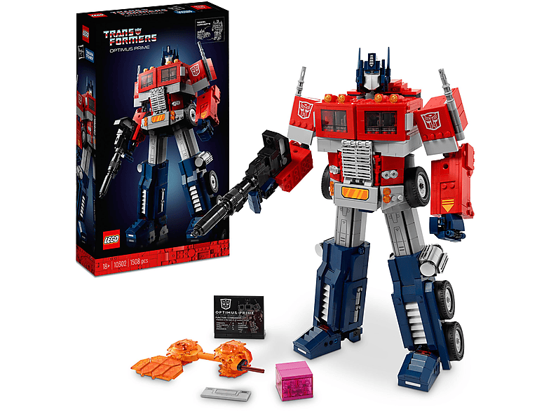 Juego de construcción - LEGO Icons 10302 Optimus Prime Transformers, edad recomendada: 18 año(s), 1508 piezas