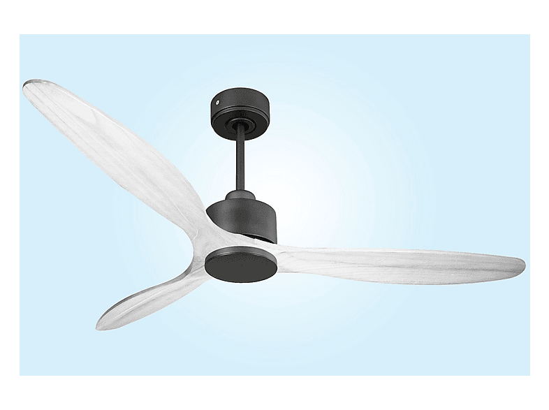 Ventilador de techo - Purline SalD166C0365199, 6 velocidades, Negro