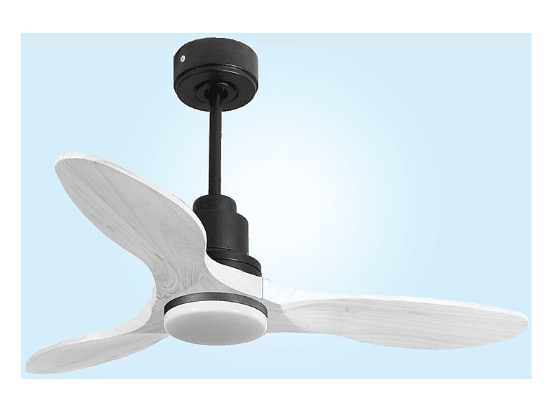 Ventilador de techo - Purline LimaD106C04LED64628, 18 W, 6 velocidades, Negro