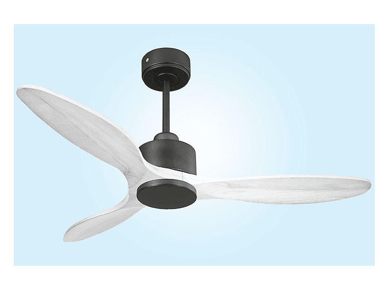 Ventilador de techo - Purline SantoriniD132C0365196, 6 velocidades, Negro