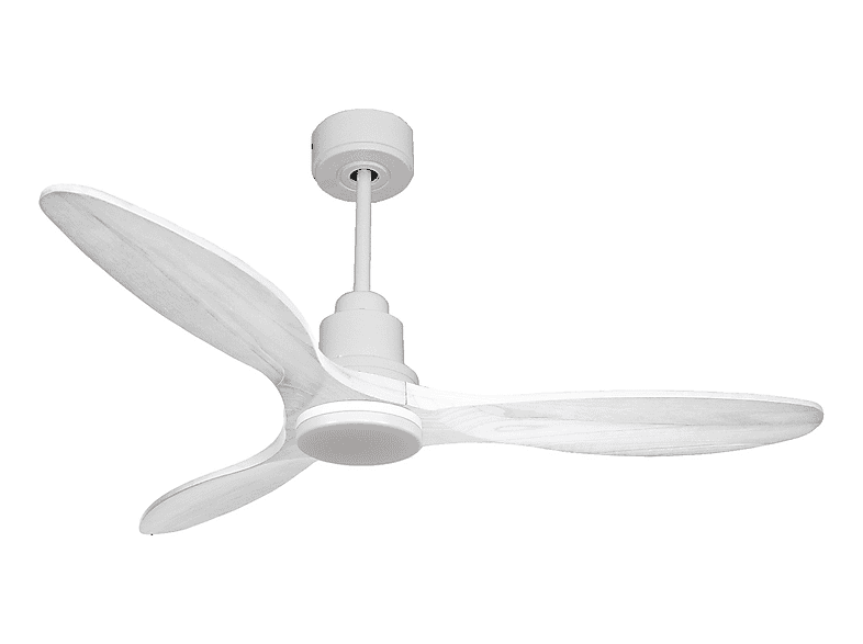 Ventilador de techo - Purline SantoriniD132C04LED64460, 18 W, 6 velocidades, Blanco