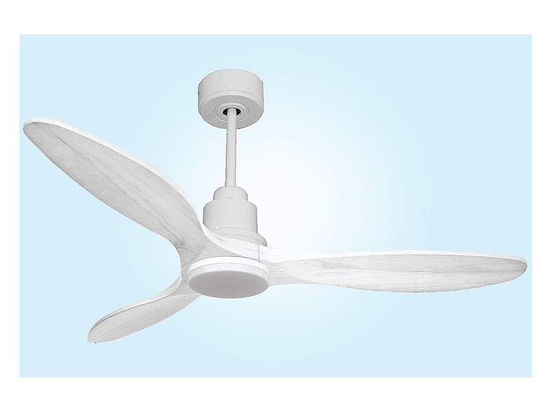 Ventilador de techo - Purline SantoriniD132C04LED64460, 18 W, 6 velocidades, Blanco