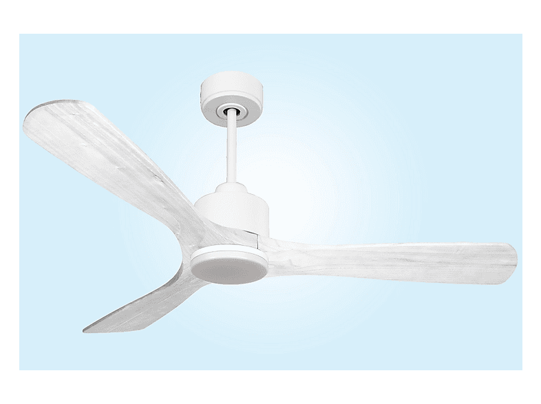 Ventilador de techo - Purline NusaD132C03LED64958, 18 W, 6 velocidades, Blanco