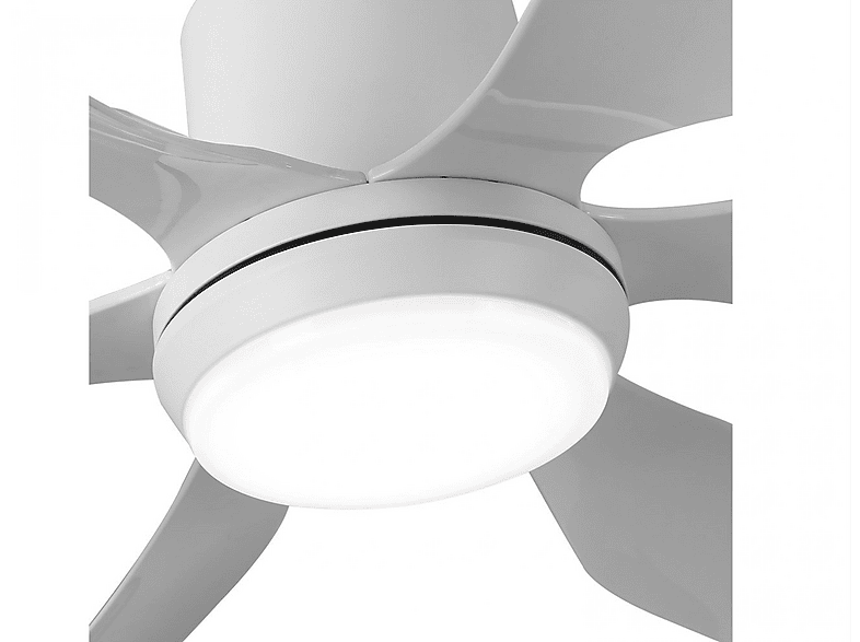 Ventilador de techo - Purline URIKAINE White, 40 W, 6 velocidades