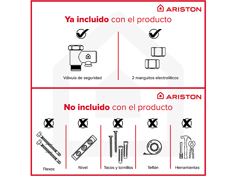 Termo Eléctrico - Ariston BLU1 ECO 80H, 80 l, Blanco
