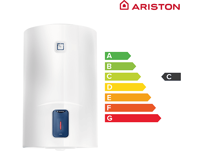 Termo Eléctrico - Ariston KIT LYDOS R 100 + BLISTER INSTAFIX, 100 l, Blanco
