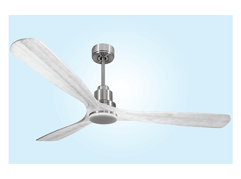 Ventilador de techo - Purline MadeiraD166C04LED64552, 18 W, 6 velocidades, Plata