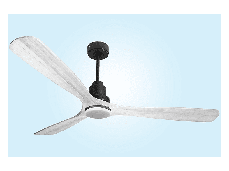 Ventilador de techo - Purline MadeiraD166C04LED64646, 18 W, 6 velocidades, Negro