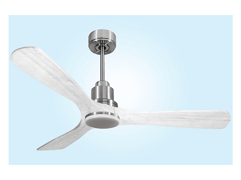 Ventilador de techo - Purline NusaD132C04LED64549, 18 W, 6 velocidades, Plata