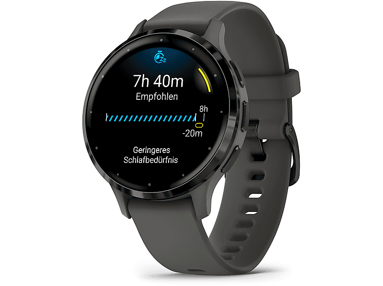 Smartwatch - Garmin VENU 3S, PEBBLE GRAY AND SLATE, WW, Negro