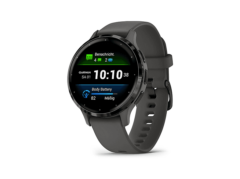 Smartwatch - Garmin VENU 3S, PEBBLE GRAY AND SLATE, WW, Negro