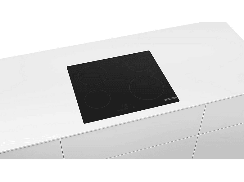 Placa de vitrocerámica - Bosch Serie 4 PKE611BB2E, 0 zone(s) zonas, 592 mm, Negro