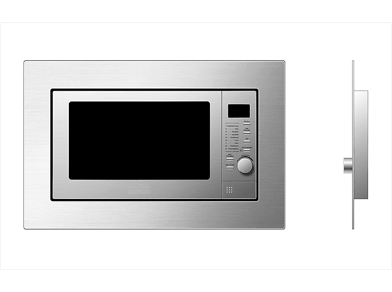 Microondas integrable - Respekta AKLBB1728395465, 1000 W, 20 l, Inox