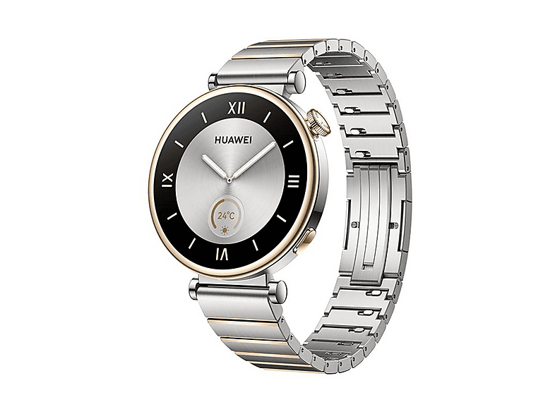 Smartwatch - Huawei WATCH GT4 41MM ELEGANT SILVER, 120-190 mm, Acero inoxidable, Gold