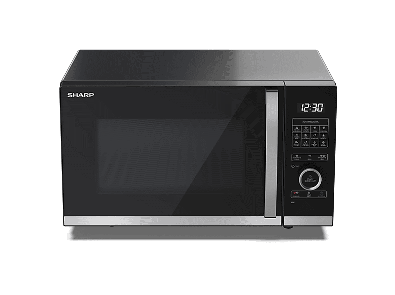 Microondas libre instalación - Sharp YC-QG234AE-B, 900 W, 10 potencia, 23 l, Inox