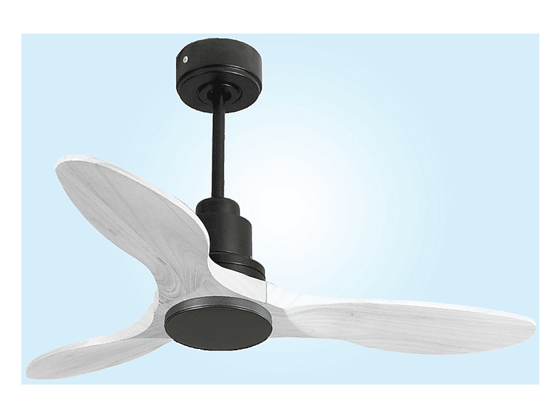 Ventilador de techo - Purline LimaD106C0464568, 6 velocidades, Negro