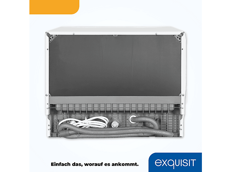 Lavavajillas compacto - Exquisit GSP206-030D, 6 servicios, 7 programas, 55 cm, Blanco