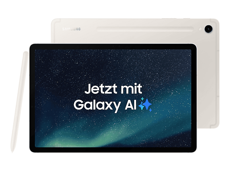 Tablet - Samsung Galaxy Tab S9, 128 GB, Beige, 11 " WQXGA+, 8 GB RAM, Processor, Tablet Android