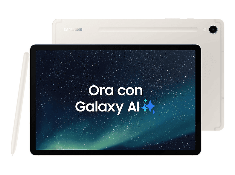 Tablet - Samsung Galaxy Tab S9, 128 GB, Beige, 11 " WQXGA+, 8 GB RAM, Processor, Tablet Android