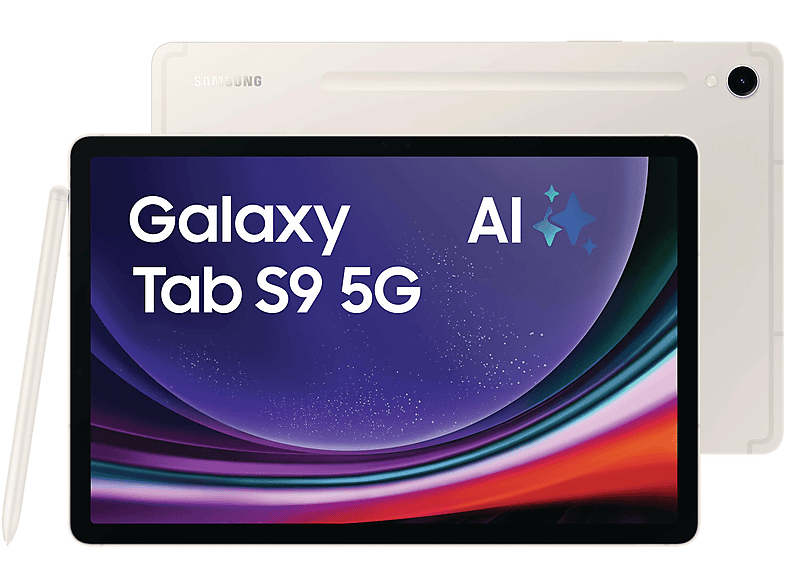 Tablet - Samsung SM-X716BZEAEUB, 128 GB, Crema, 11 " WQXGA, 8 GB RAM, Snapdragon 8 Gen 2, Tablet Android