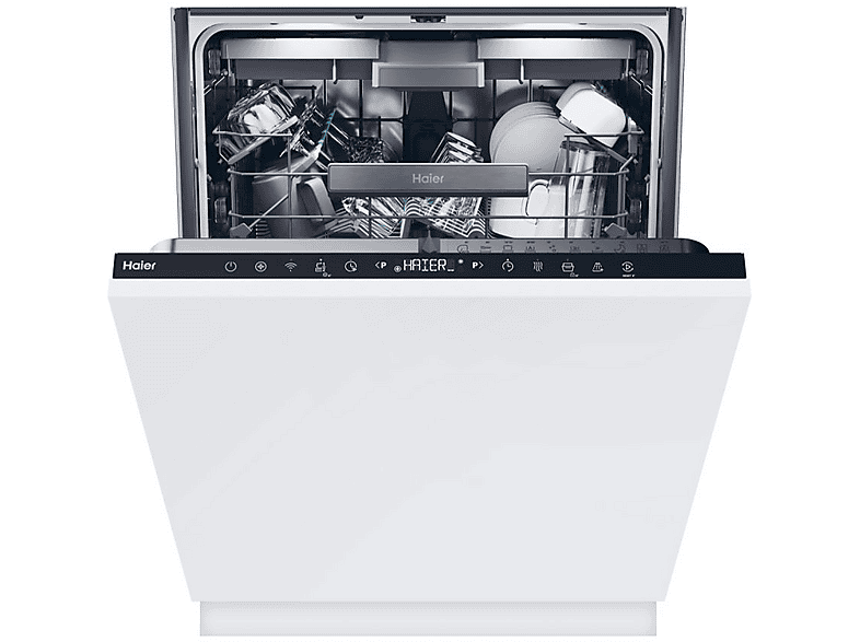 Lavavajillas - Haier XI 6B0S3FSB, 16 servicios, 10 programas, 597 mm, No aplicable
