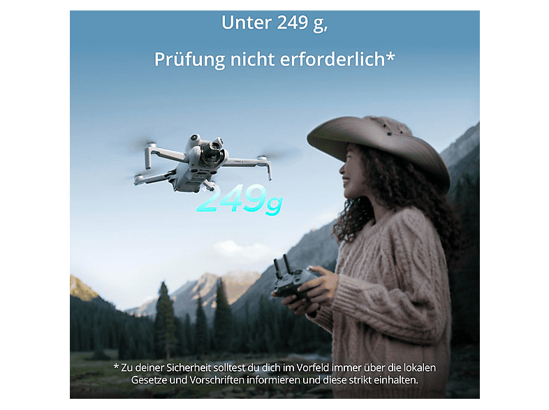Drone - DJI Mini 4 Pro, 48 megapixel, 34 min, Blanco
